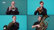 Vier Musiker der NDR Radiophilharmonie © NDR 