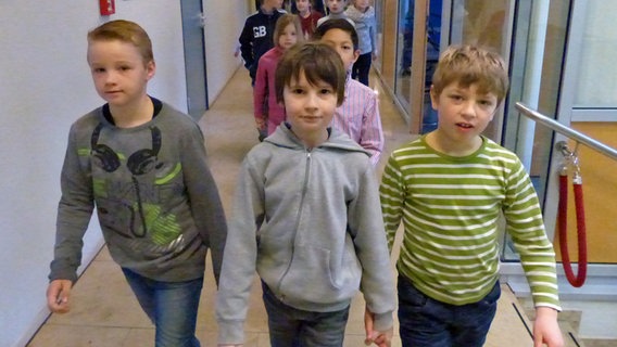 Kinder besuchen das NDR Landesfunkhaus © NDR Radiophilharmonie Foto: Corinna Lüke