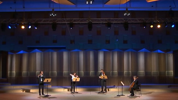 Ensemble der NDR Radiophilharmonie spielt Mozarts Flötenquartett für dienstags um acht © NDR 