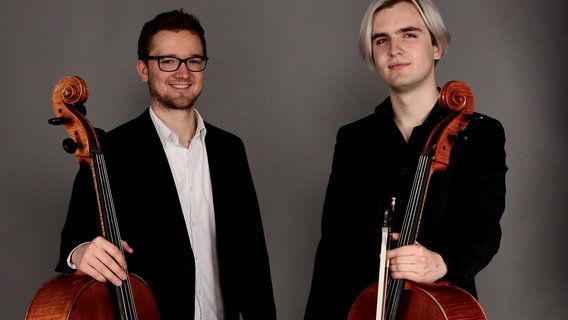 Das Duo Cellissimo: Konstantin Bruns und Joel Blido © NDR Foto: Gerhard Zöth