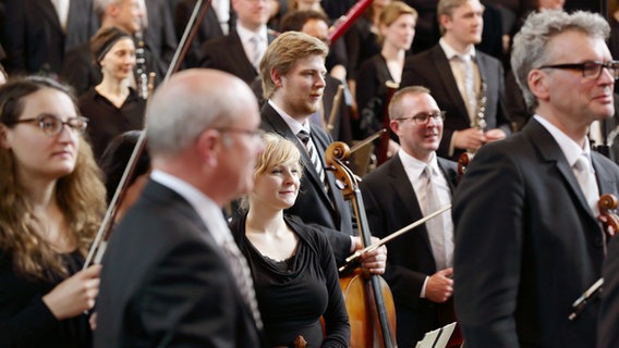 Musiker der NDR Radiophilharmonie beim NDR Musikfest 2015. © NDR Radiophilharmonie Foto: Micha Neugebauer