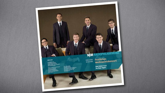 NDR Radiophilharmonie Programmheft Weihnachtskonzert mit den King's Singers © NDR RPH 