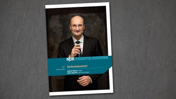 NDR Radiophilharmonie Programmheft zum Sinfoniekonzert C3 mit Malte Refardt und Andrew Manze am 20. Februar 2020. © NDR RPH 