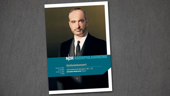 Programmheft zur Zwischenzeit 26 + 27 der NDR Radiophilharmonie mit Antonello Manacorda  