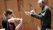 Friederike Starkloff und Andrew Manze © NDR / Micha Neugebauer Foto: Micha Neugebauer