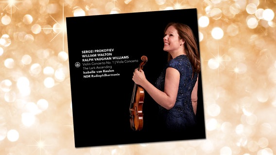 CD-Cover: Prokofjew, Walton und Vaughan Williams mit Isabelle van Keulen © Challenge Records 