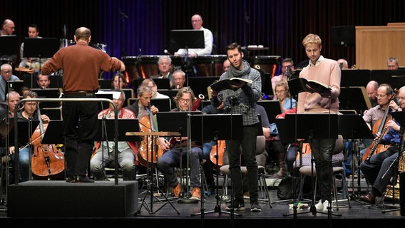 Probe für Brittens "War Requiem" im Kuppelsaal Hannover © Carsten P. Schulze Foto: Carsten P. Schulze