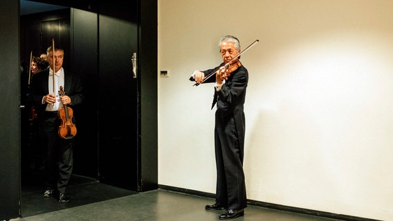 Hiroto Yashima, Geiger der NDR Radiophilharmonie © NDR / Volker Crone Foto: Volker Crone