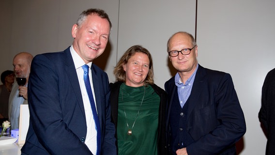 Lutz Marmor, Andrea Zietzschmann, Joachim Knuth. © NDR Foto: Claudia Timmann