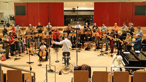 Musiker proben im Rolf-Liebermann-Studio, NDR Hamburg. © NDR Foto: K. Daled