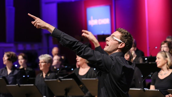 Szene aus dem Konzert statt Schule mit dem NDR Chor im Oktober 2016 © NDR Foto: Marcus Krüger