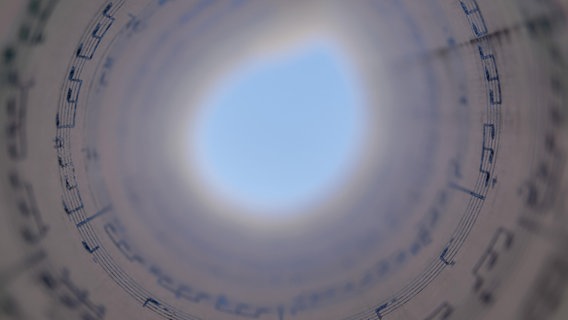 Spiralförmige Partitur, die einen Kreis bildet © picture alliance / imageBROKER | jose hernandez antona Foto: jose hernandez antona