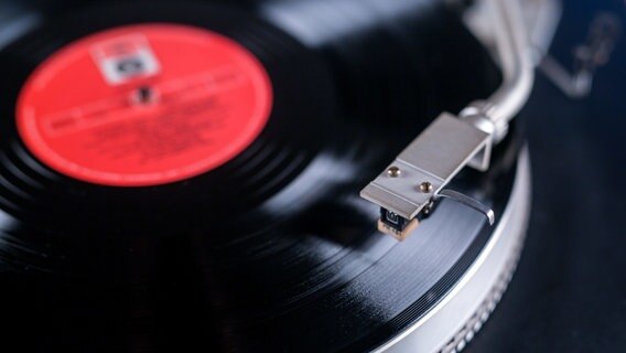 Die Nadel eines Schallplattenspielers senkt sich aufs Vinyl. © picture alliance/PIXSELL Foto: Nel Pavletic