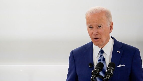 Präsident Joe Biden bei einer Rede. © picture alliance/dpa/AP | Patrick Semansky Foto: Patrick Semansky