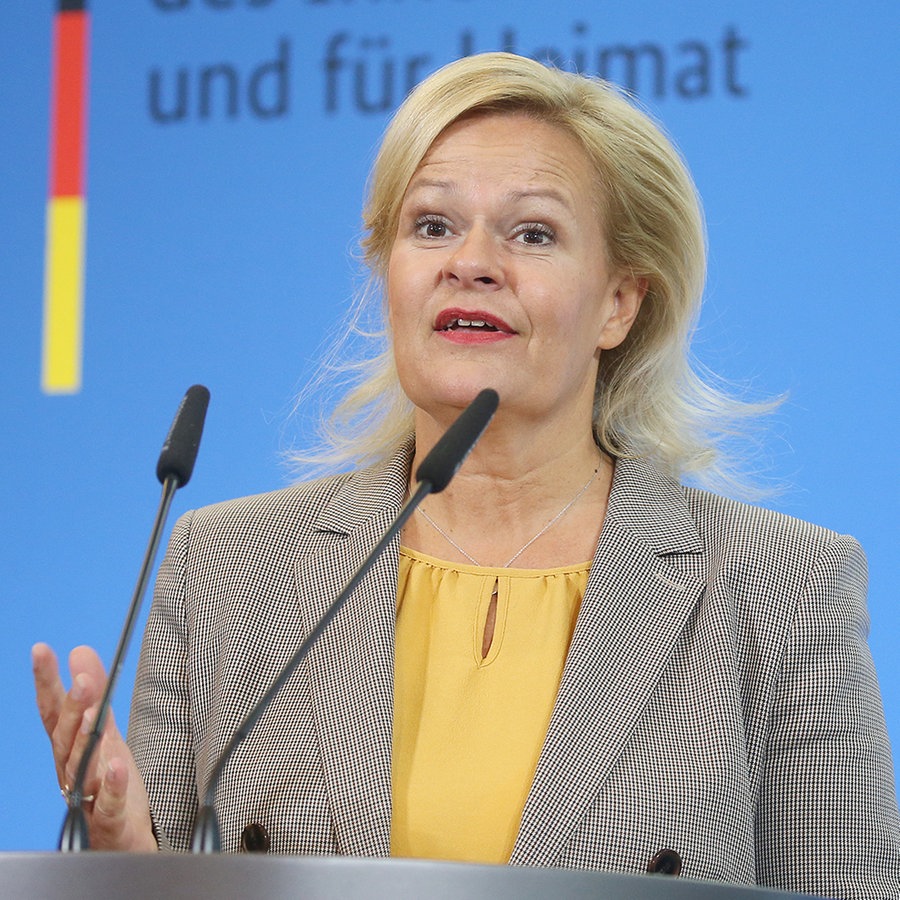 Nancy Faeser (SPD), Bundesinnenministerin. © picture alliance Foto: Wolfgang Kumm