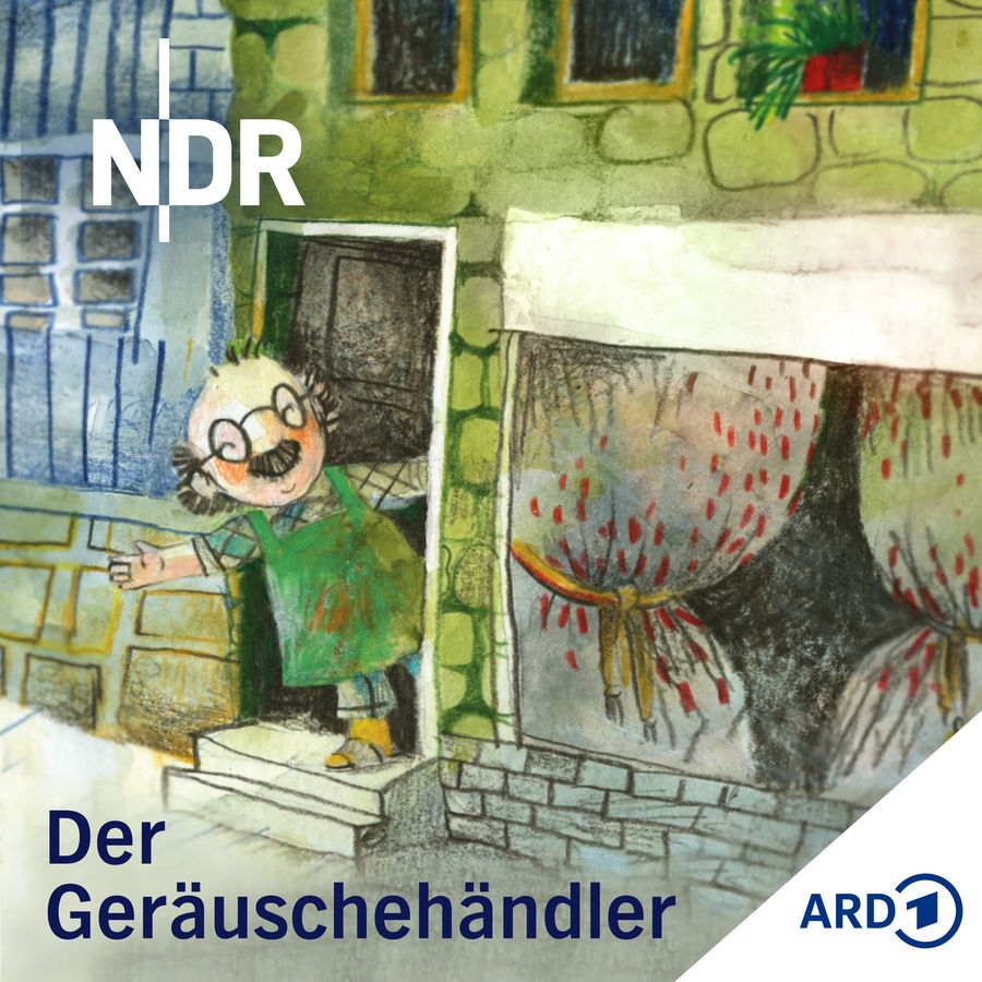 Eine Illustration zeigt einen grüßenden Mann vor einem Hauseingang. © NDR / Illustration: Jule Wellerdiek 