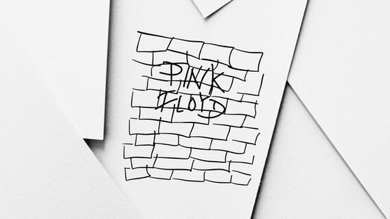 Eine Zeichnung der Pink Floyd Mauer © Ocke Bandixen 
