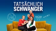 Die Hosts des Podcasts "Tatsächlich schwanger" Lucie Kluth und Tim Winterscheid mit Dr. Manuela Tavares. © NDR/N-JOY 
