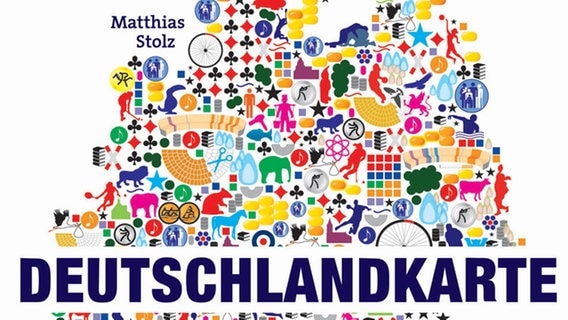 Auschnitt vom Buchcover "Deutschlandkarte" von Matthias Stolz.  