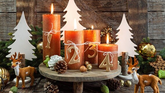 Bastelset Adventskranz Tannenbaum aus Holz Weihnachten Kerzenhalter Geschenk 