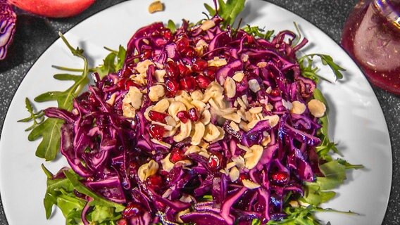 Granatapfel-Rotkohl-Salat  