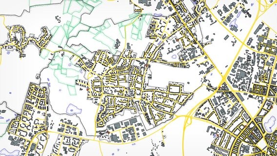Kartenausschnitt für Sommerquiz © OpenStreetMap-Mitwirkende 