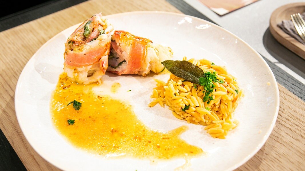 Kabeljau Saltimbocca In Parmesan Piccata Auf Scampipesto - Rezepte Suchen