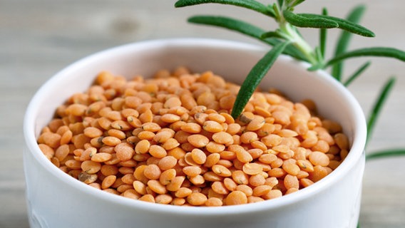 Red lentils in a bowl © Fotolia / Victoria P 