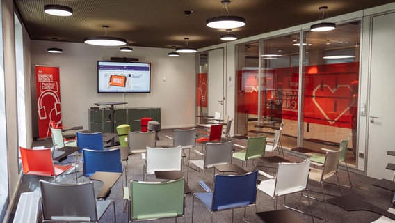 Der medienCAMPUS im NDR Hamburg-Rotherbaum. © NDR 