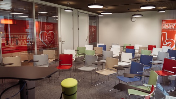Der medienCAMPUS im NDR Hamburg-Rotherbaum. © NDR 