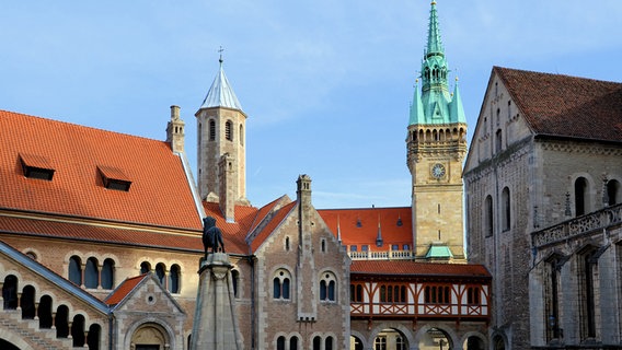 Historische Gebäude in der Altstadt von Braunschweig. © Colourbox Foto: Heiko Kueverling