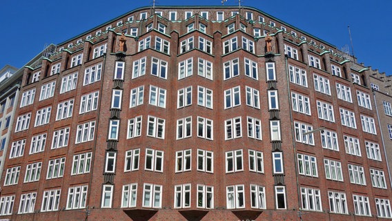 Fassade des Montanhofs im Hamburger Kontorhausviertel © NDR Foto: Kathrin Weber