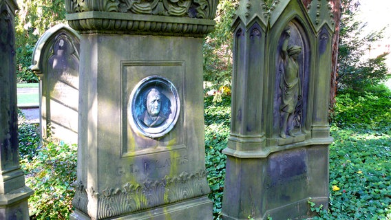 Grabmal von Georg Ludwig Laves auf dem Friedhof Engesohde in Hannover. © NDR Foto: Axel Franz