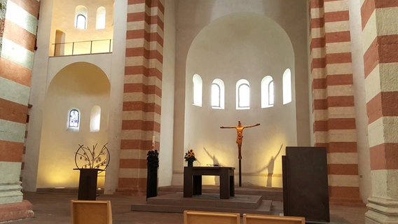 Blick in den Innenraum der St. Michaelis Kirche in Hildesheim. © NDR Foto: Kathrin Weber