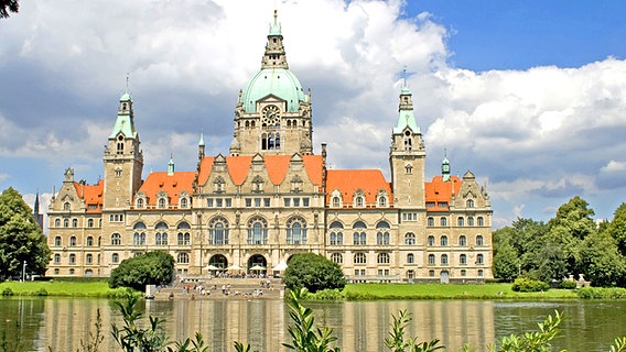 Blick auf Südfassade des Neuen Rathaus in Hannover © HMTG/Lars Gerhardts 