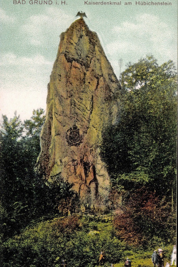 Der Hübichenstein bei Bad Grund auf einer historischen Postkarte. © imago/Arkivi 