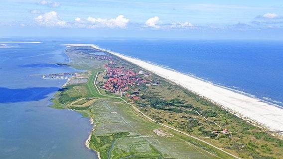 Blick auf die Insel Juist aus der Luft. © imago images /imagebroker 