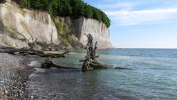 Strand und Kreidefelsen auf Rügen. © dpa 