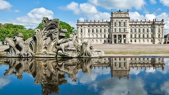 Außenansicht Schloss Ludwigslust. © Staatliche Schlösser, Gärten und Kunstsammlungen M-V Foto: Jörn Lehmann