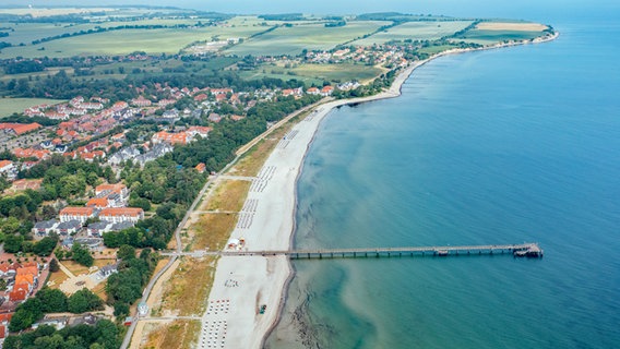 Luftaufnahme der Ostseeküste bei Boltenhagen. © TMV/Grundner 