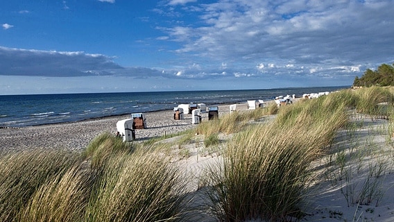 Strandkörbe am Strand von Gollwitz auf der Insel Poel. © imago Foto: Michael Handelmann