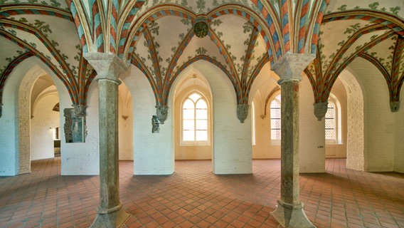 View of a hall in the monastery of Lübeck Castle at the Hans European Museum © Europäisches Hansemuseum Photo: Thomas Radbruch