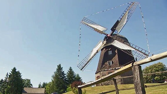 Windmühle in Woldegk in Vorpommern. © NDR 