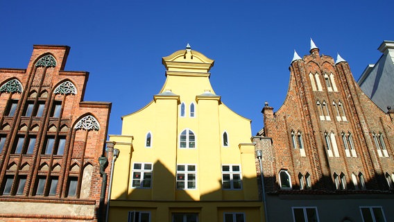 Giebelhäuser in der Stralsunder Altstadt © Stralsund Tourismus 