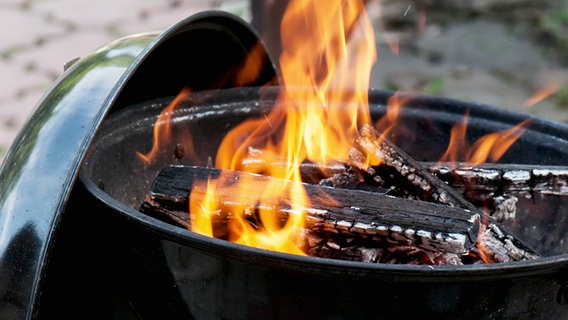 Holzkohle brennt in einem Grill. © Colourbox Foto: Vrabel Peter