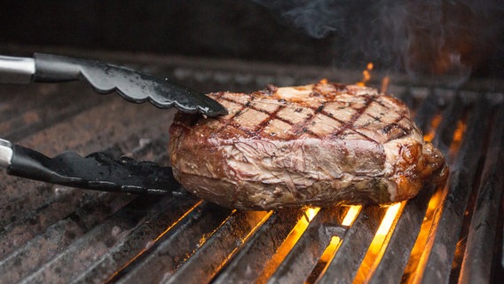 Ein Steak liegt auf einem Grill. © picture alliance Foto: Deutzmann/Eibner-Pressefoto