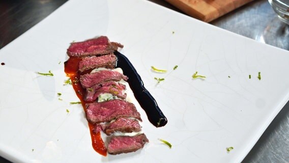 Rumpsteak mit drei Dips © NDR Foto: Florian Kruck