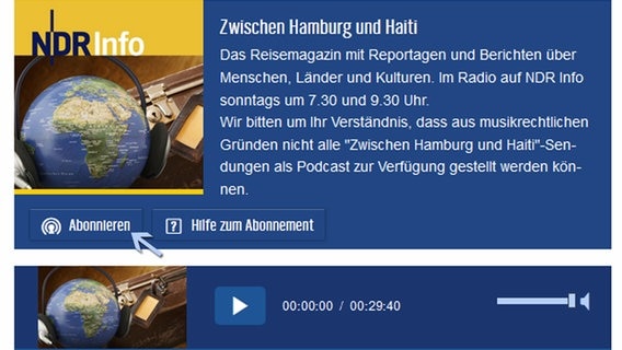 Screenshot des Podcasts Frühstück bei Stefanie © NDR 