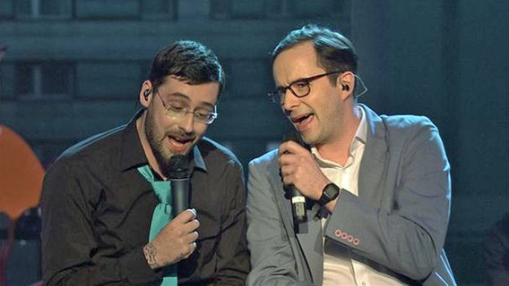 Der Rapper Sido und Comedian Kurt Krömer. © Universal Music 