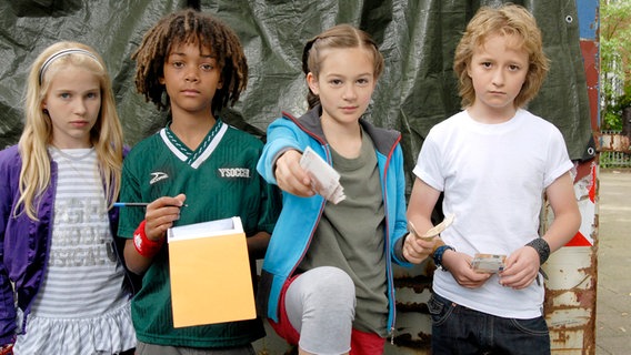 Sophie, Themba, Lina und Rasmus © NDR/Romano Ruhnau 